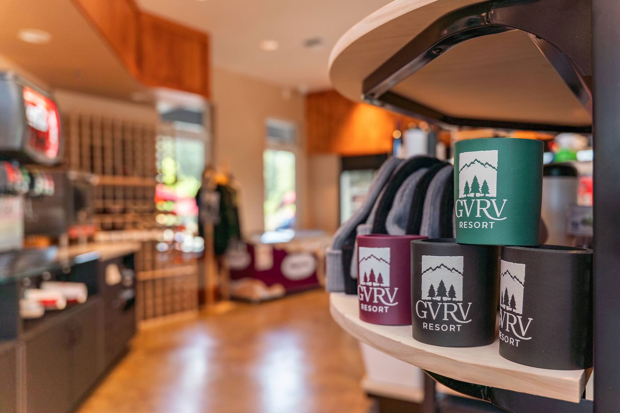 GVRV Resort merchandise inside The Market